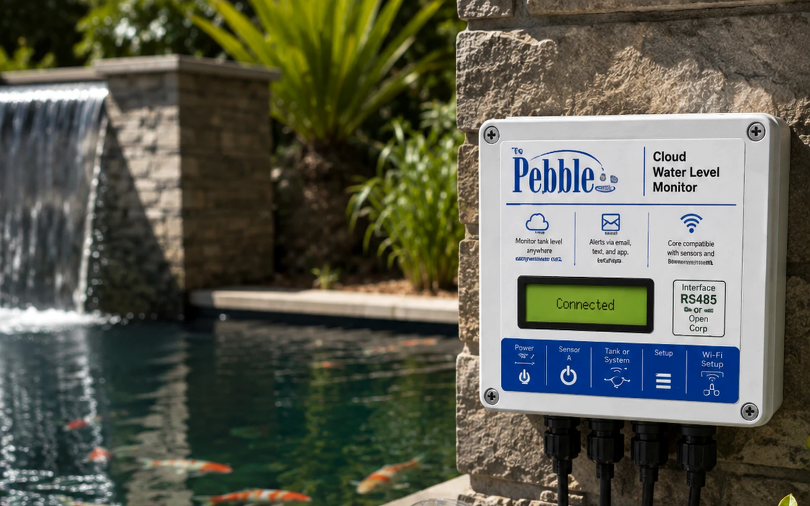 Aquatic system with balance tank, water-level monitoring, and aquaculture tanks
